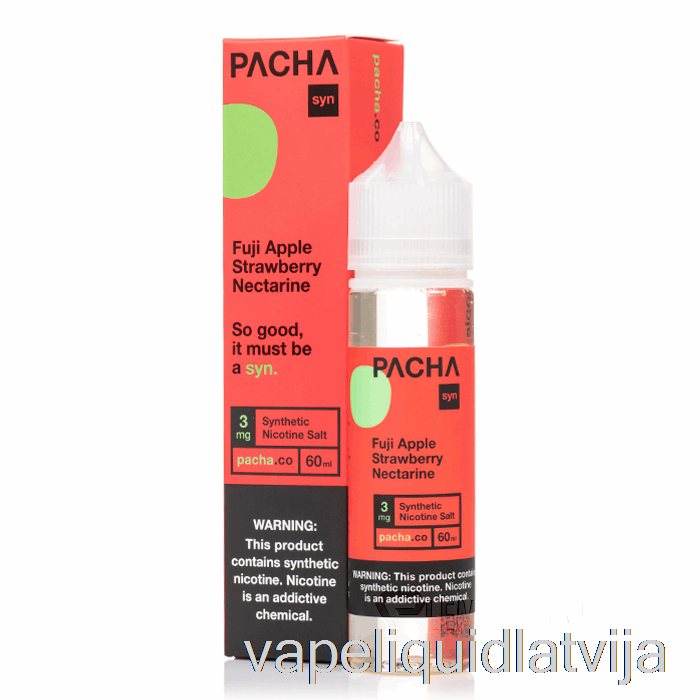 Fuji ābolu Zemeņu Nektarīns - Pachamama - 60ml 6mg Vape šķidrums